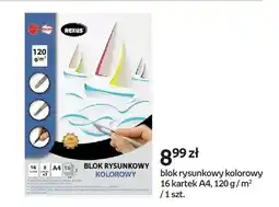 Empik Blok rysunkowy kolorowy Rexus 16 kartek A4 120g/m² oferta