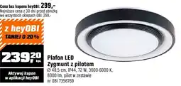 OBI Plafon LED Zygmunt z pilotem Ø48,5cm IP44 72W 3000-6000K 8000lm pilot w zestawie oferta