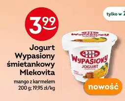 Żabka Jogurt Wypasiony śmietankowy mango z karmelem Mlekovita oferta