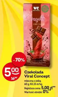 Żabka Czekolada mleczna z żelką Viral Concept Spagetti oferta