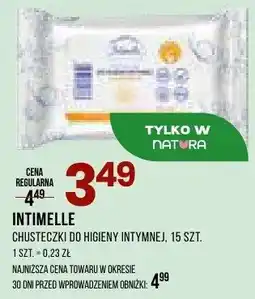 Drogerie Natura Chusteczki do higieny intymnej Intimelle 15szt oferta