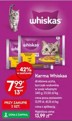 Żabka Karma Whiskas kurczak-wołowina w sosie własnym oferta