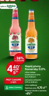Żabka Napój piwny Somersby 0.0% Mandarin oferta