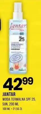 Drogerie Natura Woda termalna SPF 25 Jantar Sun oferta