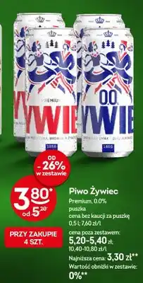 Żabka Piwo Żywiec 0.0% puszka oferta