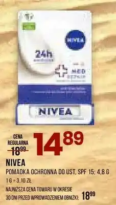 Drogerie Natura Pomadka ochronna do ust Nivea SPF 15 oferta