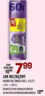 Drogerie Natura Worki na śmieci 60l Jan Niezbędny oferta