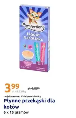 Action Płynne przekąski dla kotów Purrfections Liquid Cat Sticks oferta