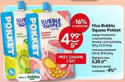 Żabka Mus Bubble Squeez Pokket limonka z czarną herbatą oferta