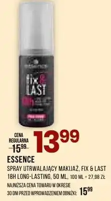Drogerie Natura Spray utrwalający makijaż Essence Fix & Last 18H Long-Lasting oferta