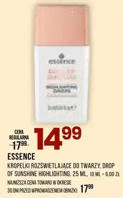 Drogerie Natura Kropelki rozświetlające do twarzy Essence Drop of Sunshine Highlighting oferta