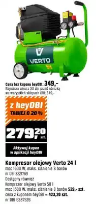 OBI Kompresor olejowy Verto oferta