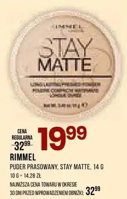 Drogerie Natura Puder prasowany Rimmel Stay Matte oferta
