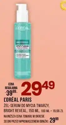 Drogerie Natura Żel-serum do mycia twarzy Bright Reveal L'Oréal Paris oferta