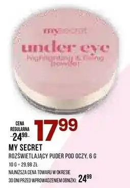 Drogerie Natura Rozświetlający puder pod oczy My Secret oferta
