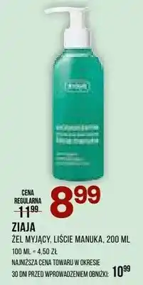 Drogerie Natura Żel myjący Ziaja liście manuka oferta