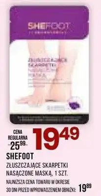 Drogerie Natura Złuszczające skarpetki nasączone maską Shefoot oferta