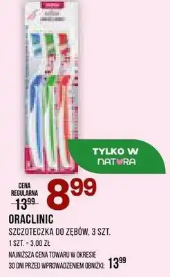 Drogerie Natura Szczoteczka do zębów Oraclinic 3szt oferta
