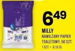 Drogerie Natura Nawilżany papier toaletowy Milly 50szt oferta