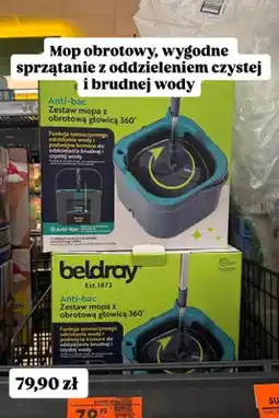 Biedronka Zestaw mopa Beldray Anti-bac z obrotową głowicą 360° oferta