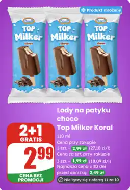 Dino Lody na patyku choco Top Milker Koral oferta