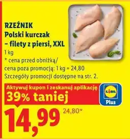 Lidl Rzeźnik Polski kurczak - filety z piersi, XXL oferta