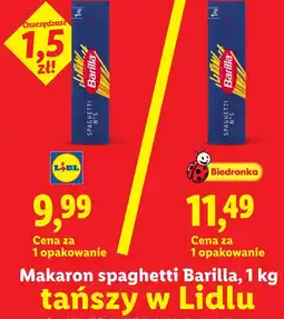 Lidl Makaron spaghetti Barilla oferta