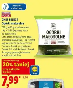 Lidl Ogórki małosolne oferta
