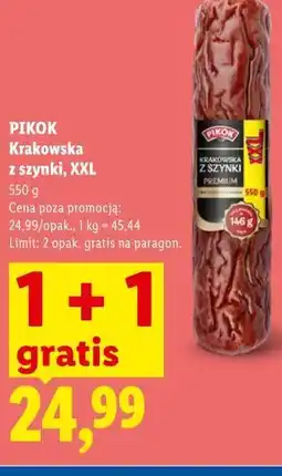 Lidl PIKOK Krakowska z szynki, XXL oferta