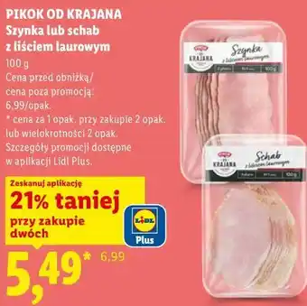 Lidl PIKOK OD KRAJANA Szynka lub schab z liściem laurowym oferta