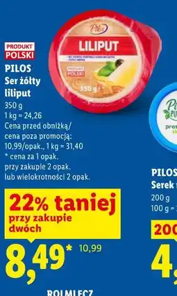 Lidl PILOS Ser żółty liliput oferta