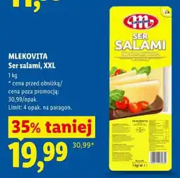 Lidl MLEKOVITA Ser salami, XXL oferta