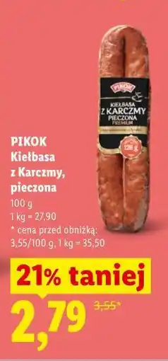Lidl PIKOK Kiełbasa z Karczmy, pieczona oferta