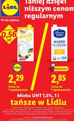 Lidl Mleko oferta