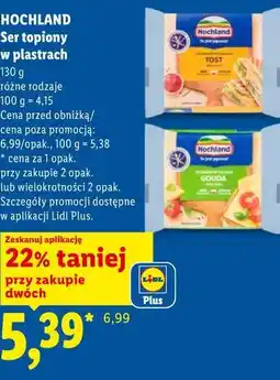 Lidl HOCHLAND Ser topiony w plastrach oferta