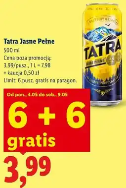 Lidl Tatra Jasne Pełne oferta
