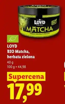 Lidl LOYD BIO Matcha, herbata zielona oferta