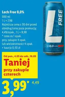 Lidl Lech Free 0,0% oferta