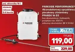 Kaufland PARKSIDE PERFORMANCE Akumulatorowy opryskiwacz plecakowy ciśnieniowy PPARDS 16 D3 oferta