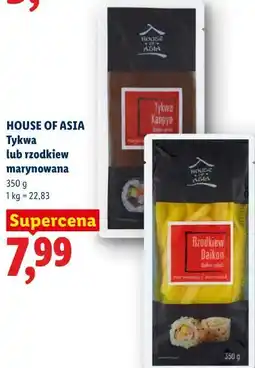 Lidl HOUSE OF ASIA Tykwa lub rzodkiew marynowana oferta