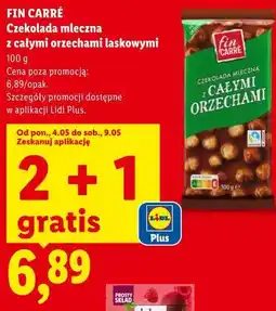 Lidl Czekolada mleczna z całymi orzechami laskowymi oferta