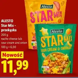 Lidl Alesto Star Mix - przekąska nacho cheese lub sour cream and onion oferta