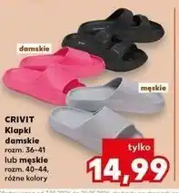 Kaufland CRIVIT Klapki damskie rozm. 36-41 lub męskie rozm. 40-44, różne kolory oferta