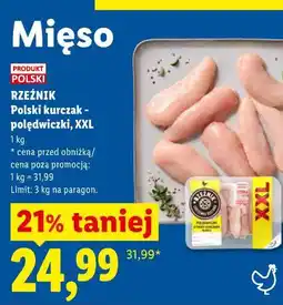 Lidl Rzeźnik Polski kurczak - polędwiczki, XXL oferta