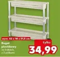 Kaufland Regał plastikowy na kółkach oferta