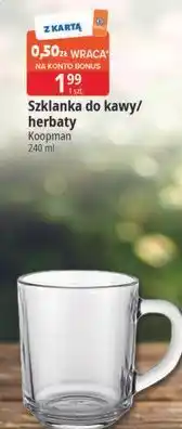 E.Leclerc Szklanka do kawy/herbaty Koopman oferta