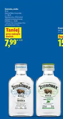 Lidl Wódka Żubrówka Biała oferta
