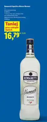 Lidl Wermut Romanetti Aperitivo Bianco oferta