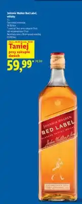 Lidl Whisky Johnnie Walker Red Label oferta