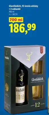 Lidl Whisky Glenfiddich 12-letnia + 2 szklanki oferta